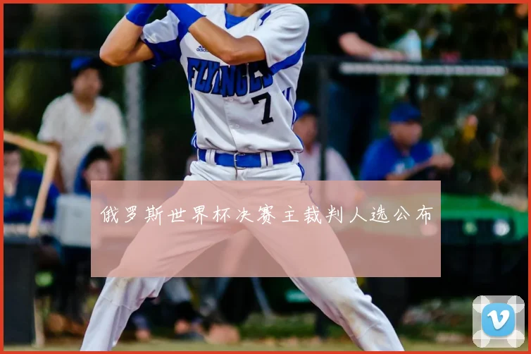 俄罗斯世界杯决赛主裁判人选公布